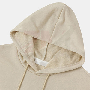 Pull-over bicolore avec poche avant, disponible en plusieurs coloris, avec logo personnalisé, tissu 100% coton original. - Product Image 3