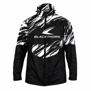 Chaqueta cortavientos ligera impermeable con logotipo personalizado al por mayor, chaqueta de paintball con forro de malla para invierno - Product Image 1