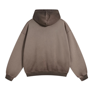 Sudadera con Capucha de Algodón 100% French Terry, Estilo Casual Urbano, con Logotipo Personalizado, Lavado Ácido, para Hombre, Venta al Por Mayor - Product Image 4
