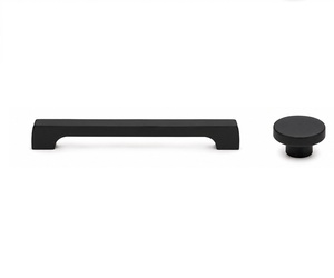 Tirador de latón para barra y pomo cuadrado: Diseño minimalista, herrajes duraderos para muebles de cocina, cajones y armarios. - Product Image 6