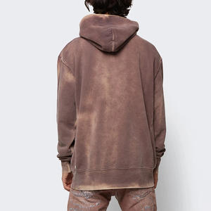 Diseña Tus Propias Sudaderas con Capucha de Forro Polar para Hombre, de Alta Calidad, para Invierno, Color Sólido, Efecto Desgastado por el Sol, 430g, Mezcla de Poliéster/Algodón, Ecológicas - Product Image 4