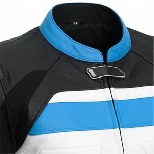 Veste en cuir de moto unisexe de haute qualité, style streetwear, en peau de mouton, logo personnalisé, fermeture éclair, hiver, grande taille - Product Image 5