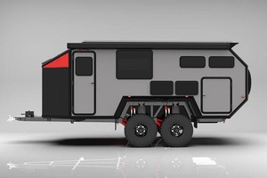Custom Lightweight Mini Road Camper Travel Trailer Compact 2 Person Caravan RV with <b>Kitchen</b> Space - Product Image 2
