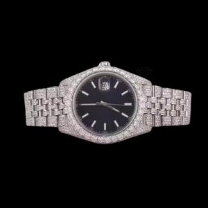 Most Selling Durable Moissanite <b>Diamond</b> Quartz <b>Watch</b> Men Luminous Hands Waterproof Stainless Steel <b>Watch</b> Available For Sale - Product Image 1