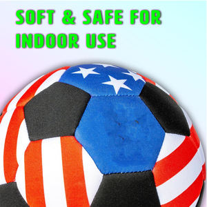 Balón de Fútbol Plegable, Transpirable, con Diseño Clásico y Logotipo, Acolchado Suave, para Juego en Interiores, Duradero, Ligero y Ecológico - Product Image 2