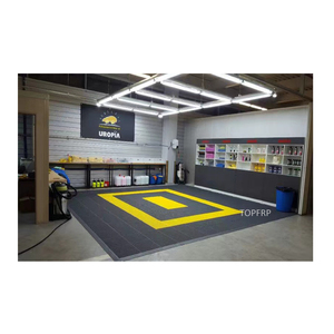 กระเบื้องปูพื้นแบบประกบสำหรับโรงรถ/โรงงาน ทำจาก PVC คุณภาพสูง ทนทานต่อการสึกหรอ กันลื่น - Product Image 4