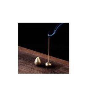 Elegante y Sencillo Porta Incienso de Latón para el Hogar, Uso Festivo y de Aromaterapia, Acabado Pulido Redondeado, Porta Incienso para Meditación - Product Image 2