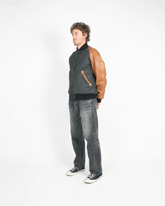 New Winter Men's Casual Coated Varsity <b>Jacket</b> Stand Collar Covered Button <b>Fleece</b> <b>Lining</b> Polyester Wadding Eco-Friendly Windproof - Product Image 2