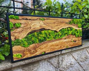 Wildwood Mosaic Living Wall Canopy Currents Wooden Wall Decor Nature Nexus Moss Artwork <b>Enchanted</b> Grove Wood Mosaic Verdure Flow - Product Image 3