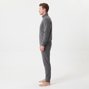 Ensemble de survêtement décontracté d'hiver pour homme avec logo personnalisé, veste et pantalon deux pièces, ensemble de fitness de haute qualité, vêtements de sport pour la course à pied - Product Image 3