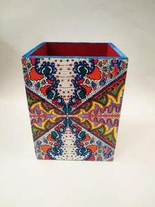 High Quality Customized Carton Paper Box with Embossed & <b>Matt</b> Laminated UV Coating Printed Pencil & Pen Holder Handcrafted Lid - Product Image 4