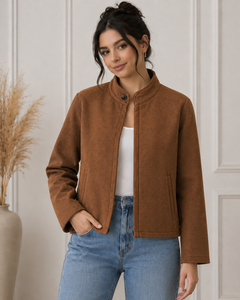 Velvet <b>Quilted</b> Reversible Windproof Bomber <b>Jacket</b> Floral Suzani Style Bohemian Breathable Wool Logo Embellished Autumn/Winter - Product Image 3