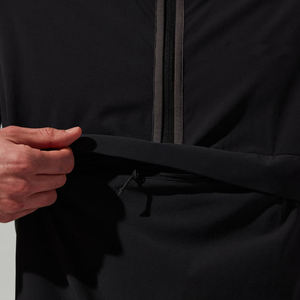 เสื้อแจ็คเก็ตแขนยาวผ้าแคนวาสแบบมีฮู้ดสำหรับฤดูหนาว กันลม สีตัดต่อ ซิปครึ่งตัว มีกระเป๋าหน้า รับผลิตตามสั่งขายส่งสำหรับทุกเพศ - Product Image 4