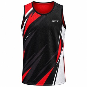 Camiseta de Baloncesto BFIT, Sin Mangas, Malla Transpirable, Cuello Redondo, Sublimada, Deportiva - Product Image 1