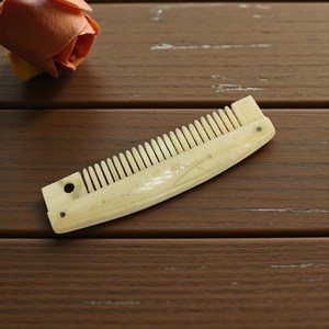 Peine de Hueso de Búfalo Pulido Rústico de Dientes Finos, Directo de Fábrica, Regalo de Estilo de Vida Natural para Hombres, Mujeres, Mamá, Esposa, Hija - Product Image 2