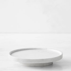 Plateau décoratif rond en marbre, design minimaliste, emballage individuel, Lazy Susan pour les collations, les apéritifs et les repas quotidiens - Product Image 1