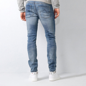 Custom Logo New Straight Casual Breathable Wear Cotton Washed Vintage for Men <b>Denim</b> Jeans Pants - Product Image 3