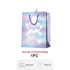 12 Sacchetti Regalo Natalizi Medi da 12cm, Laminati UV, Confezione da 12 per Decorazioni Festive - Product Image 5