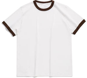 เสื้อยืดผู้ชายแขนสั้น แบรนด์แฟชั่น ผ้าฝ้ายแท้ 100% หนัก 270 กรัม สไตล์วินเทจ ระบายอากาศได้ดี ไม่เป็นขุย ลายเรียบ ทรงหลวม - Product Image 4
