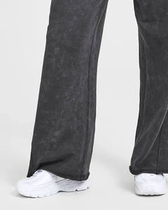 High Quality Custom Coal Womens Raw Lounge Wide Leg Joggers Terry Fleece Soft Fabric Women Sweatpants Women's Pants And <b>Trouser</b> - Product Image 4