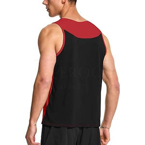 Custom Logo Breathable Running Tank Top Moisture Wicking Fitness <b>Singlet</b> <b>Men</b> Breathable Running Vest - Product Image 2