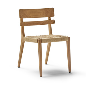 Chaise de salle à manger scandinave de luxe en teck massif, mobilier moderne pour restaurant, fabricant de meubles d'exportation - Product Image 1