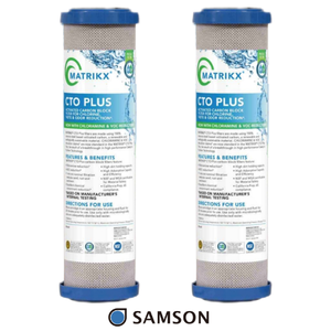 Filtre de réduction des contaminants organiques sous comptoir, bloc de charbon 10 pouces, défense maximale contre le chlore - Product Image 1