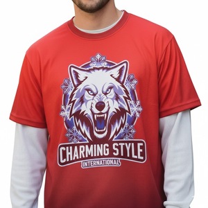 Camiseta Gráfica Oversize con Estampado Digital Personalizado, 275 g/m², Algodón, Corte Desgastado, Bajo sin Rematar, Manga Larga, Estilo Cropped para Hombre - Product Image 5