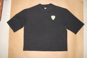 เสื้อยืดคอกลมผู้ชายแบบสปอร์ต ผ้าฝ้ายพรีเมียม สกรีนโลโก้ OEM ได้ตามสั่ง ทรงโอเวอร์ไซส์ แขนครึ่งตัว - Product Image 5