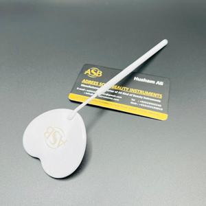 Espejo de Pestañas con Forma de Corazón Blanco, Espejo de Inspección de Pestañas con Agarre Texturizado, Espejo de Pestañas Bonito con Forma de Corazón - Product Image 5