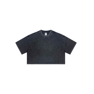 Tops Cortos de Verano de Alta Calidad, Manga Corta, Cuello en V, 100% Algodón, Hechos en Pakistán por Fábrica OEM - Product Image 4