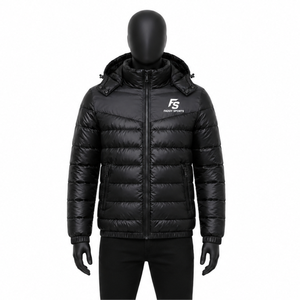Custom Logo Men's Winter Puffer Jacket Thick Warm Waterproof Windproof Quilted <b>Bubble</b> <b>Coat</b> Outdoor Hooded Padded Puffer Jackets - Product Image 1