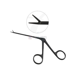 Micro-pince à oreilles d'alligator à tige dentée, instrument chirurgical ORL de précision pour otologie, audiologie et instruments médicaux - Product Image 1