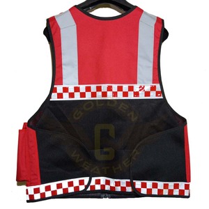 เสื้อกั๊กนิรภัยสะท้อนแสงสีดำ เสื้อกั๊กยามรักษาความปลอดภัย ชุดยูนิฟอร์มพาราเมดิค ชุดทำงานทางการแพทย์ เสื้อกั๊กยุทธวิธี - Product Image 3