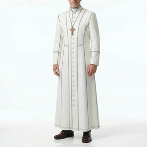 Robe de prêtre, vêtement liturgique brodé, design personnalisé, respirant, confortable, vêtements religieux - Product Image 1