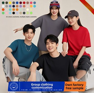 เสื้อยืดคอตตอน 100% แบบกำหนดเองสำหรับฤดูร้อน พร้อมโลโก้ ดีไซน์เรียบง่าย ชุดยูนิฟอร์มวัฒนธรรม น้ำหนัก 220 กรัม แขนสั้น สไตล์ลำลอง ขายส่ง - Product Image 4