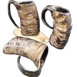 Jarra de Cerveza de Cuerno de Búfalo al por Mayor, Hecha a Mano, Ecológica, Personalizada con Grabado - Product Image 1