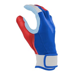Gants de frappe en cuir PU bleu avec paume rembourrée et fermeture auto-agrippante, unisexe, pour entraînement adulte - Product Image 2