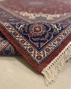 Alfombra DECORDEC de Lana Antideslizante, Ecológica, Moderna, con Diseño Floral, Borde Botánico Ornamental, de Lujo para Sala de Estar - Product Image 4
