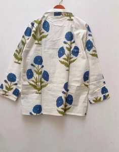 Camisa de Algodón con Estampado Floral para Mujer, Manga Larga, Cuello Camisero, Estilo Casual de Verano, Cierre de Botones - Product Image 3