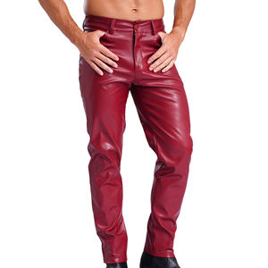 Pantalons en cuir pour hommes de haute qualité, prix de gros, qualité supérieure, décontractés, confortables, respirants, sur mesure - Product Image 1