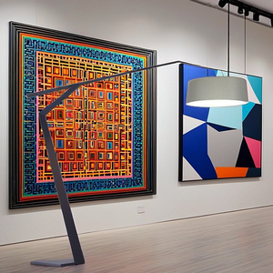 Lampe sur pied LED à abat-jour dôme décoratif avec interrupteur, grand cadre métallique, lumière blanc chaud doux 2700K, design moderne – Offre Spéciale - Product Image 5