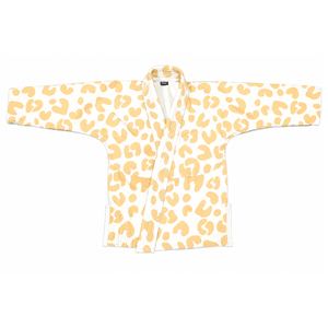Kimono BJJ unisexe à imprimé léopard marron, coupe régulière, respirant, 100% coton/polyester, uniforme d'arts martiaux unisexe / pour enfants - Product Image 2