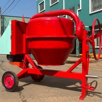 Bétonnières portables à vente rapide 200L 350L 400L, machines à décharge manuelle très durables, alimentées électriquement ou au diesel