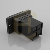 Connecteur de câblage à double rangée en laiton mâle/femelle avec boîtier en nylon, pas de 10,16 mm, HC-10.16-2x2EY, IP20, 30V DC, TE 1-917808-2, 1-917807-2
