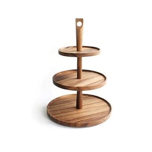 Support à cupcakes en bois naturel fait main, présentoir à desserts haut de gamme pour gâteaux, muffins, pâtisseries, événements et fêtes - Product Image 3