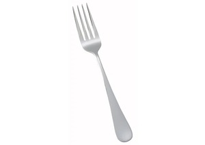Fourchette à dîner en acier inoxydable, finition miroir, style simple, couverts pour les fêtes - Product Image 1