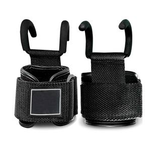 Ganchos de Levantamiento de Pesas para Dominadas y Entrenamientos de Gimnasio con Soporte de Muñeca Ajustable, Gancho Acolchado de Neopreno, Logotipo y Diseño Personalizados - Product Image 1