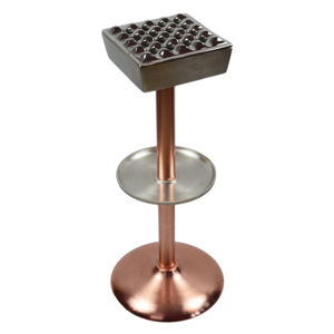Four Smokeless Gold Plated American Style <b>Ashtrays</b> for Home Hotel Bar and Restaurant Design Elegant Floor Decor - Product Image 2