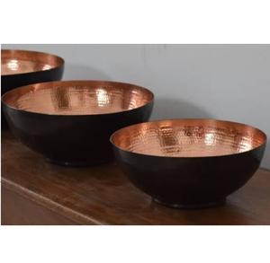 Ensemble de 3 bols de service en métal de haute qualité, finition émail, forme personnalisée, pour la restauration et les restaurants - Product Image 2